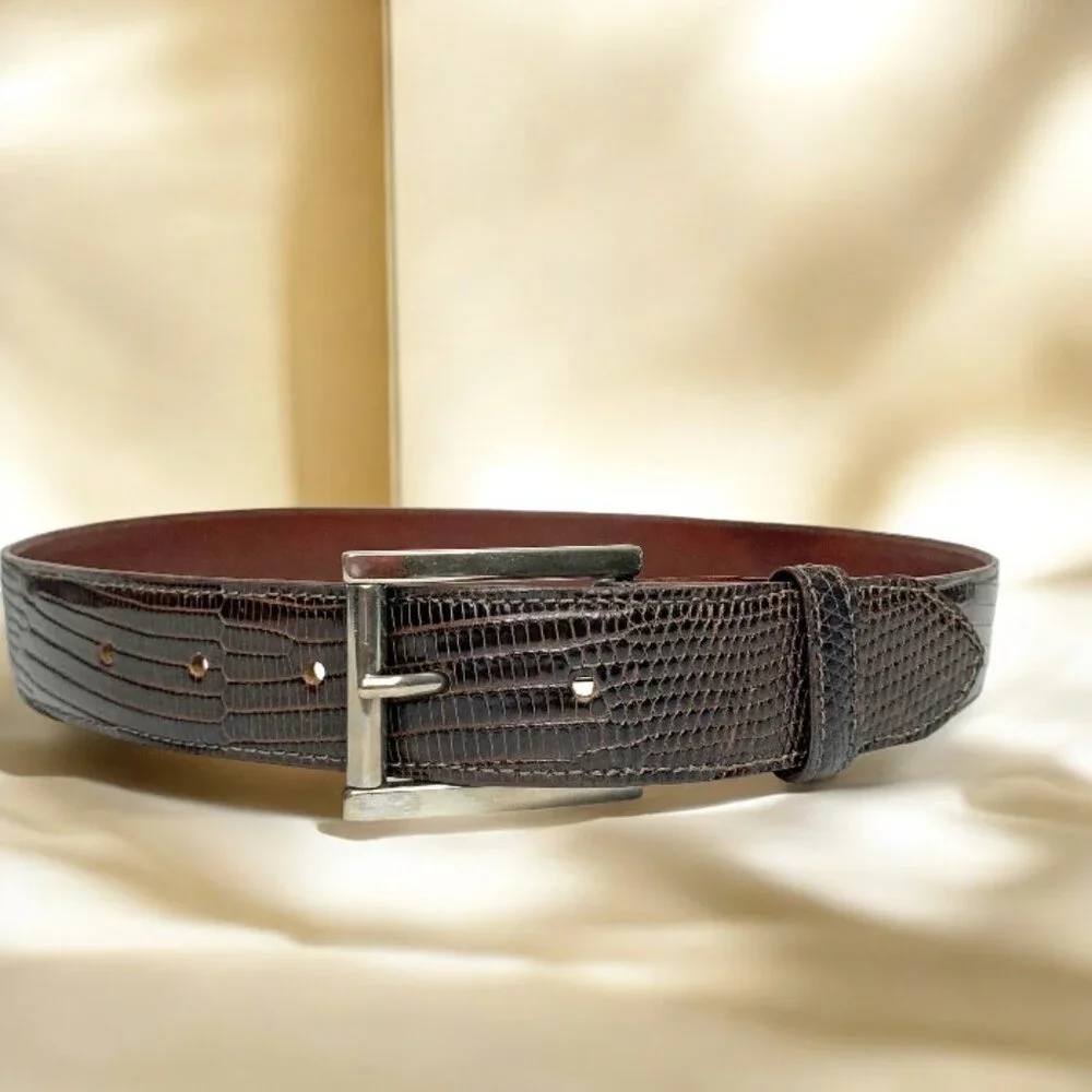 Jose Luis Genuine‎ Snakeskin Belt Italian Buckle Made in the USA